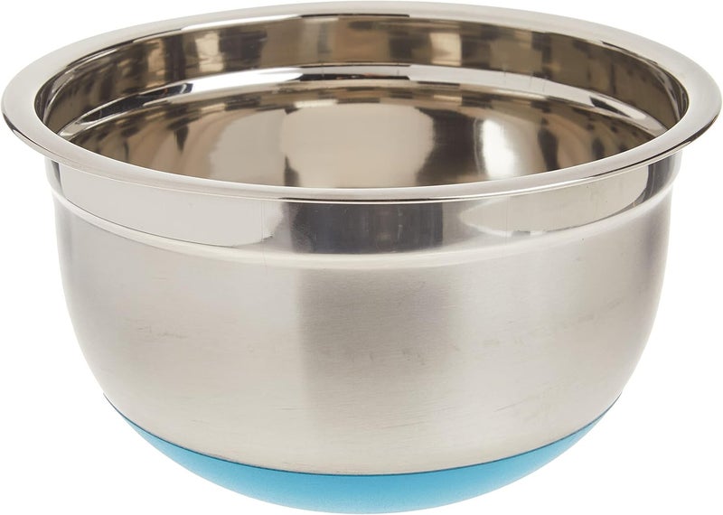 ExcelSteel 3-Quart Stainless Steel Mixing Bowl with Non-Skid Base - Image 1